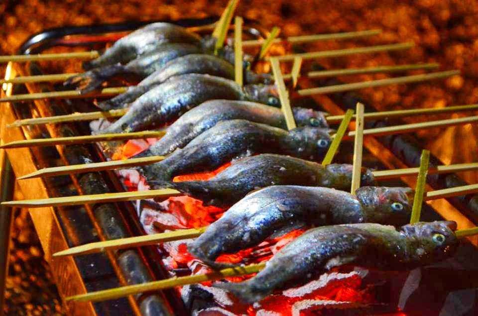 釣った魚の塩焼き/「ケニーズ・ファミリー・ビレッジ」(埼玉県/飯能市)