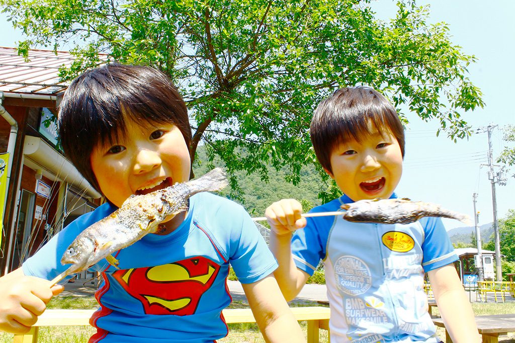 あゆの塩焼き/「あゆ公園」(兵庫県/養父市)