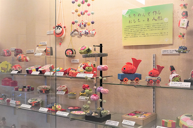 ちりめんで作ったおもちゃや人形/日本玩具博物館（兵庫県/姫路市）