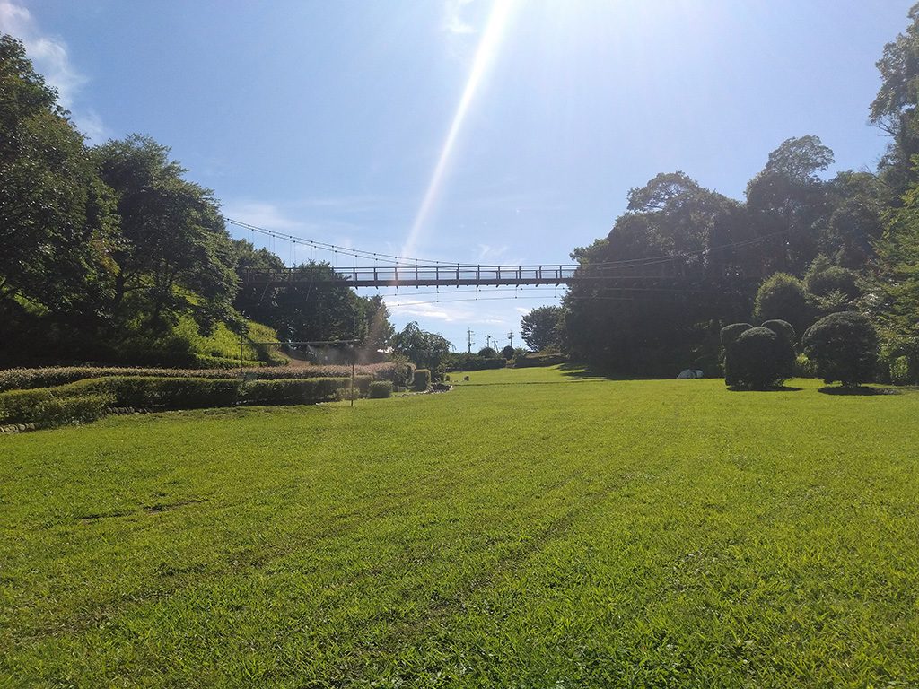 開放感いっぱいの「斜面広場」/坂田ケ池総合公園(千葉県/成田市)