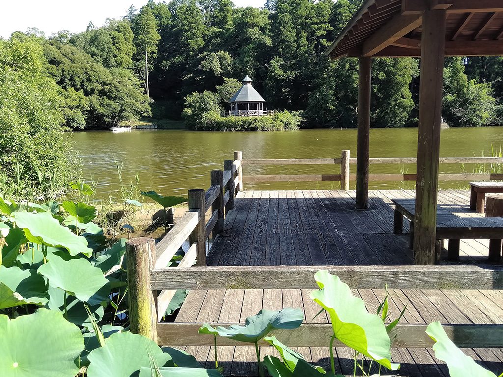 休憩できるガゼボ/坂田ケ池総合公園(千葉県/成田市)