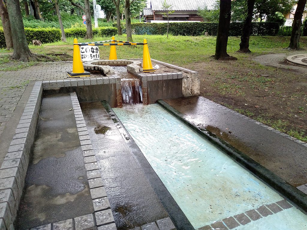 “じゃぶじゃぶ水路”の出発点/与野公園(埼玉県/さいたま市)