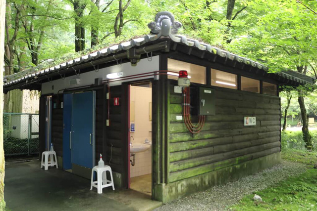 身障者用個室付きのトイレが3カ所/滋賀県醒井養鱒場(滋賀県/米原市)