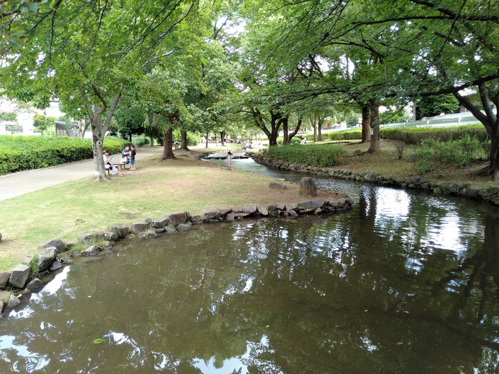 園内をゆるやかに流れる小川/東大宮親水公園(埼玉県/さいたま市)