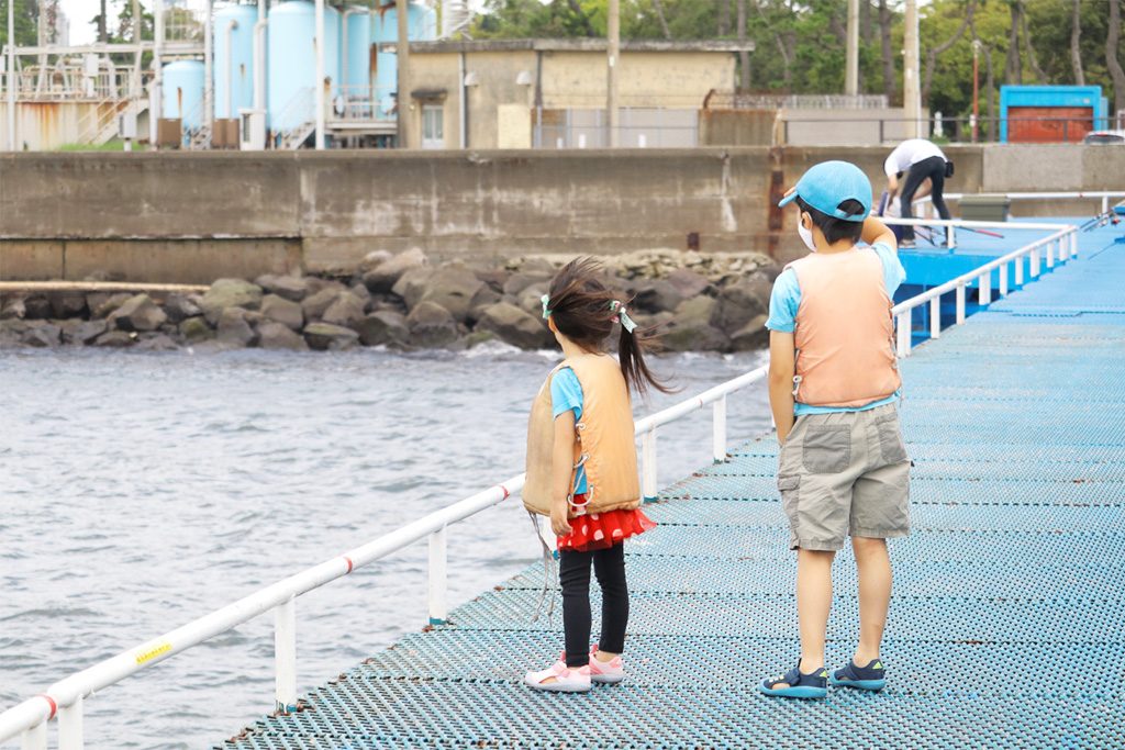 海釣りの様子
