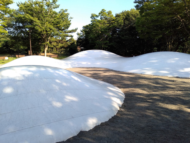 トランポリンのように遊べる「ぴょんぴょんたまご」/国営ひたち海浜公園(茨城県/ひたちなか市)