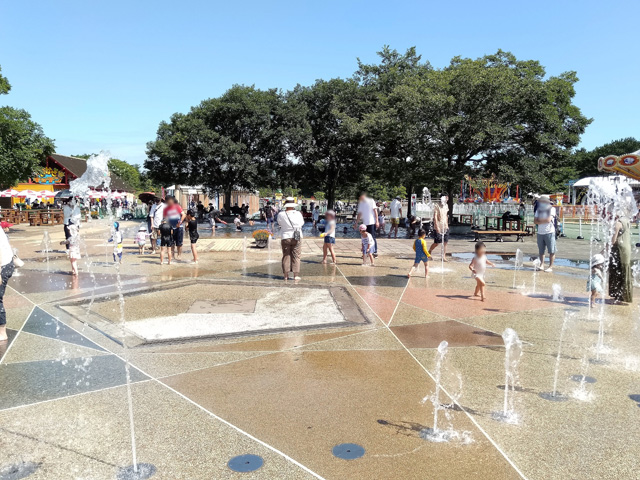 星のデザインの「噴水広場」/国営ひたち海浜公園(茨城県/ひたちなか市)