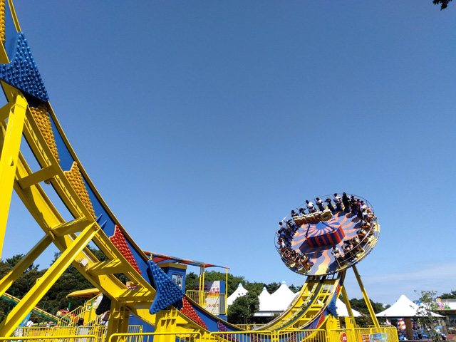 アトラクションで人気な「ディスク・オー」/国営ひたち海浜公園(茨城県/ひたちなか市)