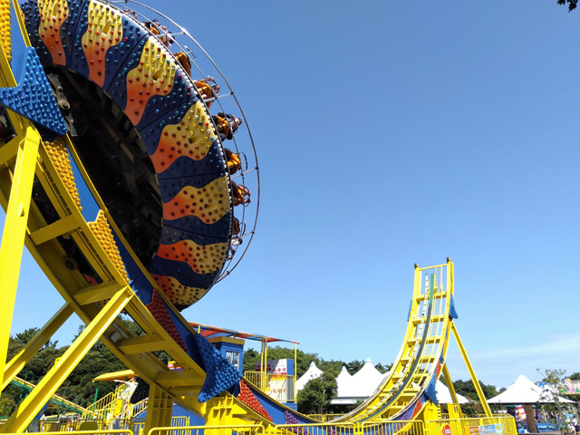アトラクションで人気な「ディスク・オー」/国営ひたち海浜公園(茨城県/ひたちなか市)