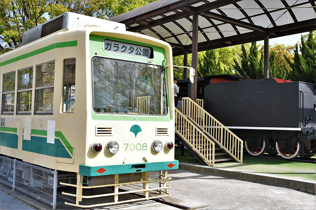 「都電荒川線の車両7008号車」／萩中公園（東京都／大田区）