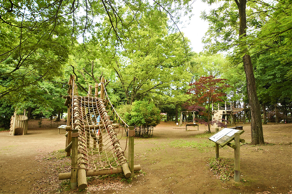 「アスレチック場」／平和の森公園フィールドアスレチック（東京都／大田区）