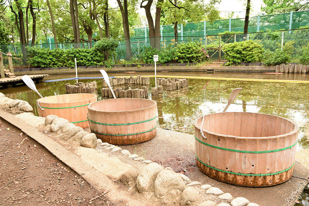 「たらい舟」／平和の森公園フィールドアスレチック（東京都／大田区）