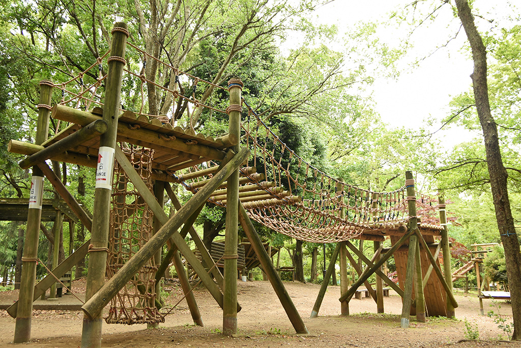 「つり橋」／平和の森公園フィールドアスレチック（東京都／大田区）