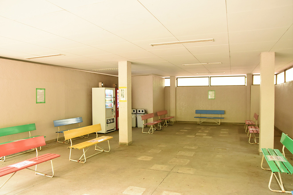 「休憩所」／平和の森公園フィールドアスレチック（東京都／大田区）