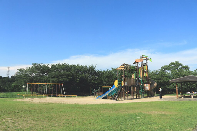 大型複合遊具「ふぉれすぽ」/草津市ロクハ公園（滋賀県/草津市）