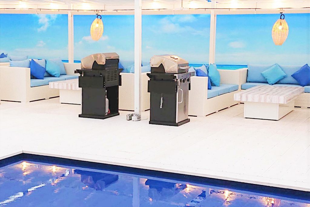 プライベート感のあるヴィラゾーン/THE BBQ BEACH in LINKS UMEDA（大阪府/大阪市）