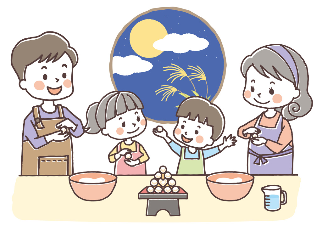 中秋の名月(イメージイラスト)