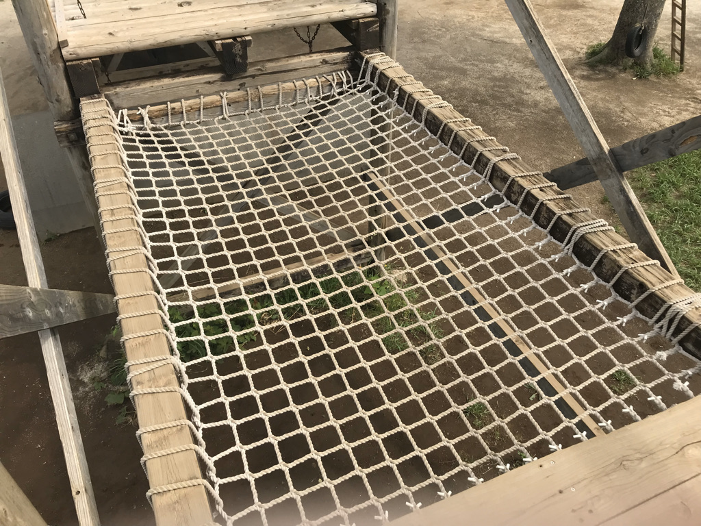 「ロープネット」/にいじゅくプレイパーク(東京都/葛飾区)