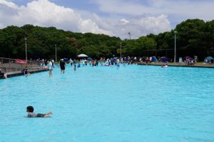 神戸総合運動公園のちゃぷちゃぷ池で水遊び！アスレチック・遊具・広場でのランチも