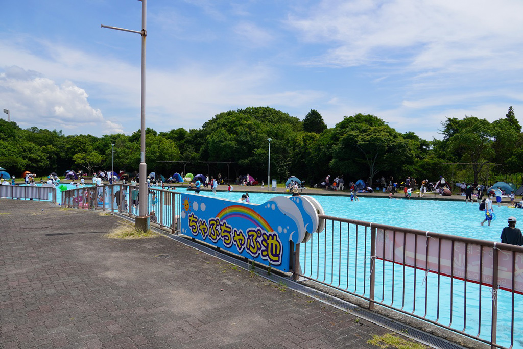 「水のくに」にあるちゃぷちゃぷ池/神戸総合運動公園(兵庫県/神戸市)