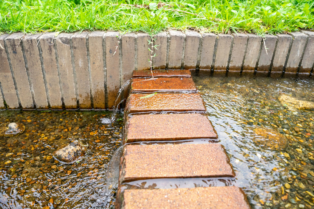 公園の南側に位置する「流れ」/山田池公園(大阪府/枚方市)