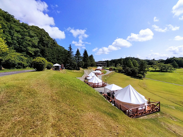ゴルフ場の中に誕生/ハワイアンズグランピング マウナヴィレッジ(スパリゾートハワイアンズ)(福島県/いわき市)