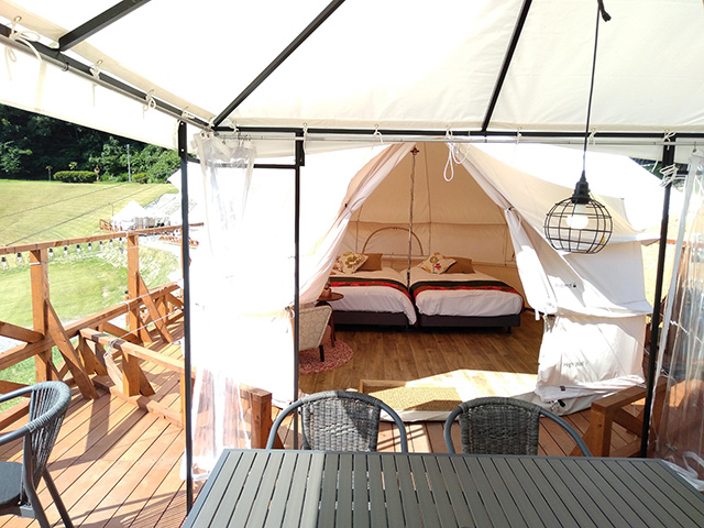 「グランテント」/ハワイアンズグランピング マウナヴィレッジ(スパリゾートハワイアンズ)(福島県/いわき市)