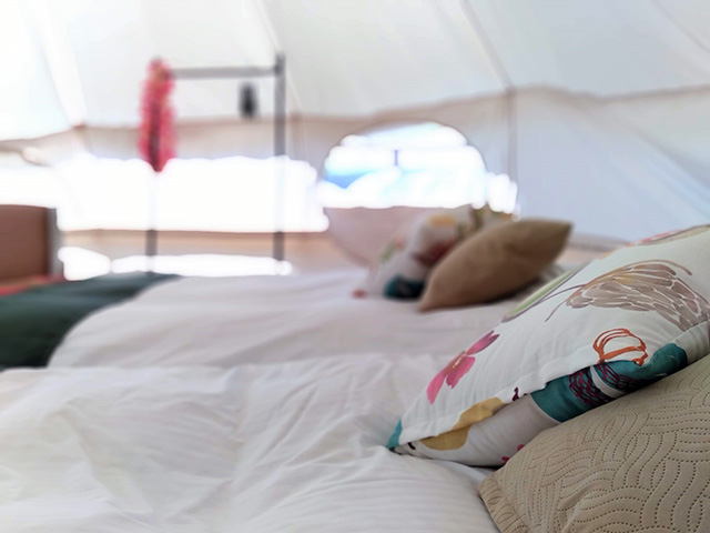 「グランテント」室内/ハワイアンズグランピング マウナヴィレッジ(スパリゾートハワイアンズ)(福島県/いわき市)