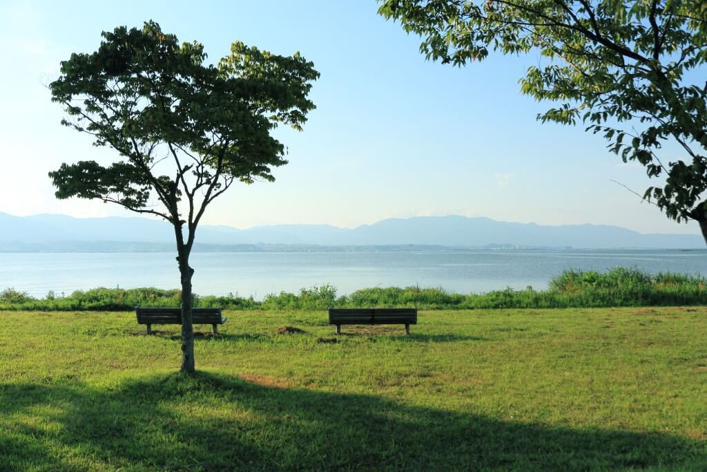 志那-2も人気公園です/滋賀県営都市公園湖岸緑地