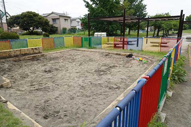 「幼児公園」の砂場/都立舎人公園（東京都/足立区）