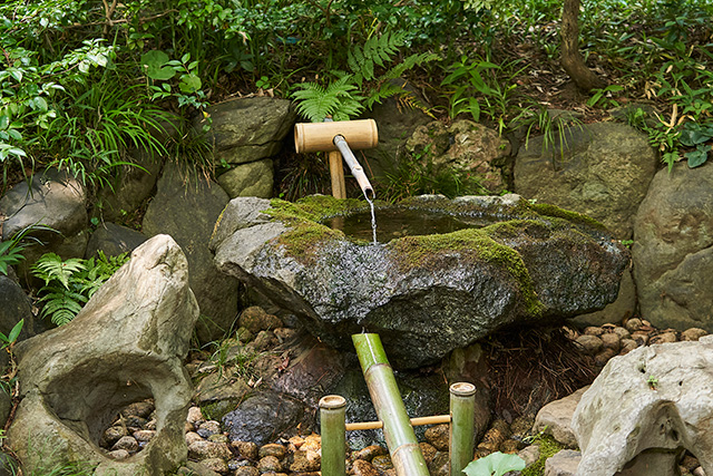「鹿おどし」/殿ヶ谷戸庭園(東京都/国分寺市)
