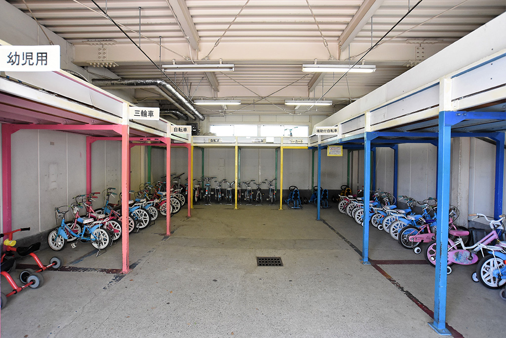 「駐輪スペース」／萩中児童交通公園（東京都／大田区）