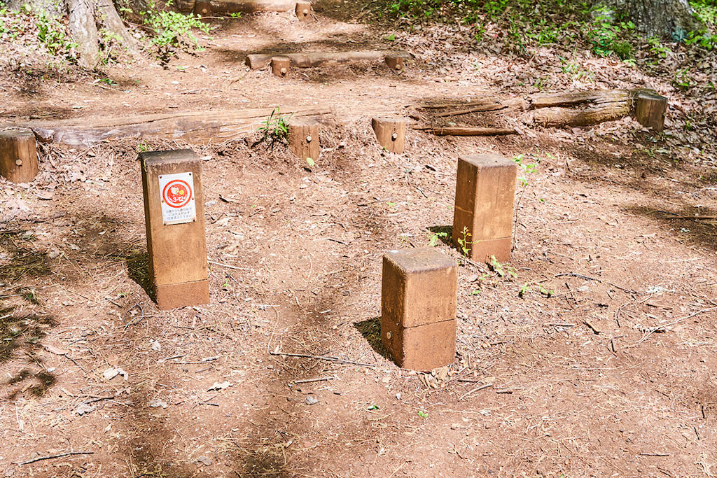 「丸太ステップ」/東大和公園(東京都/東大和市)