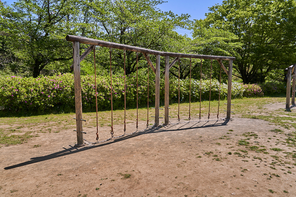 「ロープ渡り」/多摩川緑地福生南公園(東京都/福生市)