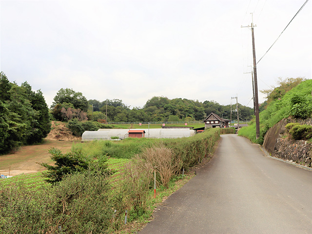 受付へ続く道路/観光農園南楽園(大阪府/堺市)