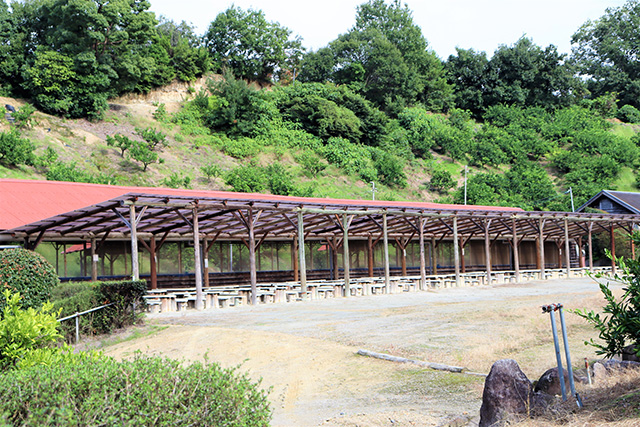 休憩スペースとバーベキューハウス/観光農園南楽園(大阪府/堺市)