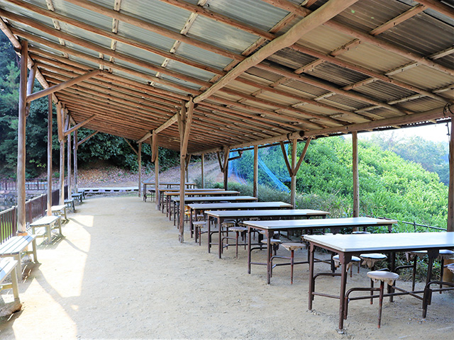 屋根付きの休憩スペース/観光農園南楽園(大阪府/堺市)