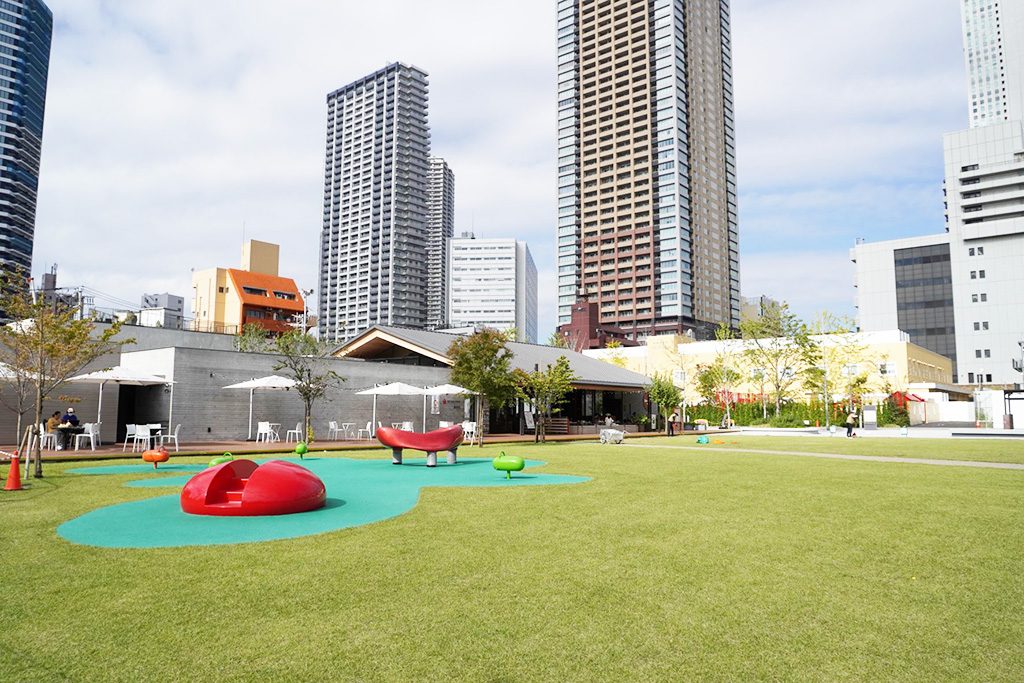 イケ・サンパークの広い芝生/としまキッズパーク（東京都/豊島区）
