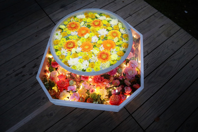 「光の花手水」/20th Anniversary 光の花の庭~Flower Fantasy2021~/あしかがフラワーパーク((栃木県/足利市)