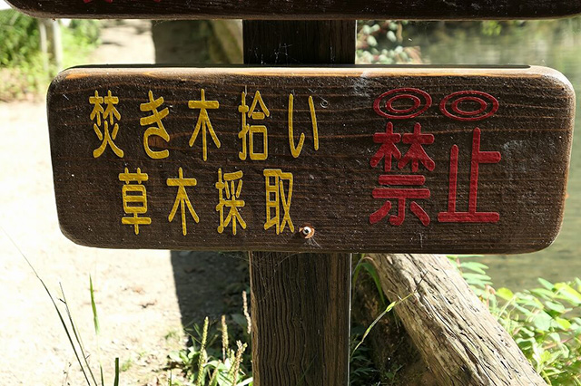 味覚狩りの注意書き/大森リゾートキャンプ場(京都府/京都市)