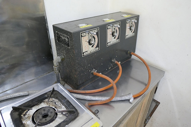 硬貨式ガス台/大森リゾートキャンプ場(京都府/京都市)