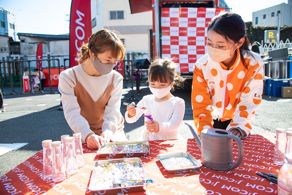 無料のワークショップの様子/J:COM　“東京わくわくキャラバン”