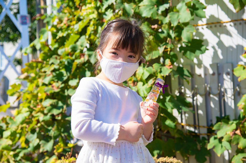 ワークショップで作ったハーバリウム/J:COM　“東京わくわくキャラバン”