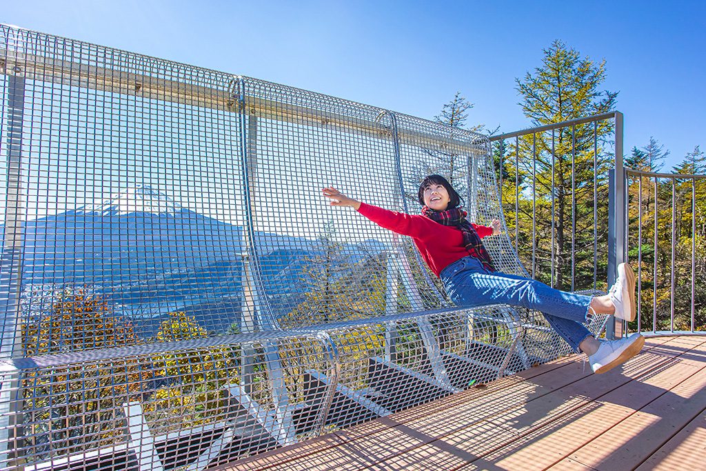 スチールメッシュのベンチ/石和温泉(山梨県/笛吹市)