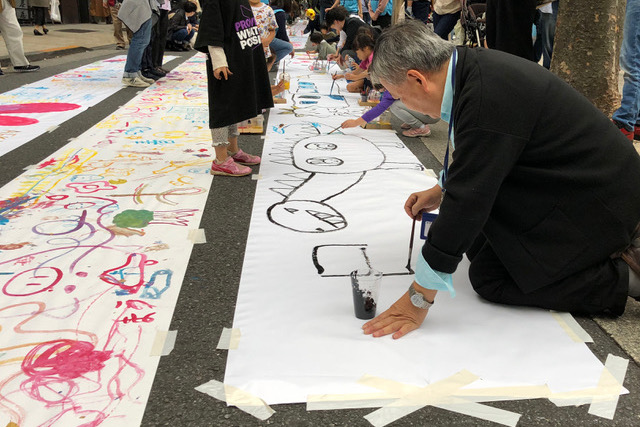 神楽坂でのイベントの様子