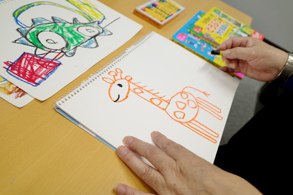 あきやまさんが描いたキリンの絵