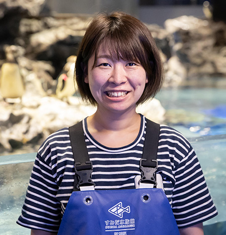 飼育スタッフの大城さん/すみだ水族館（東京都/墨田区）