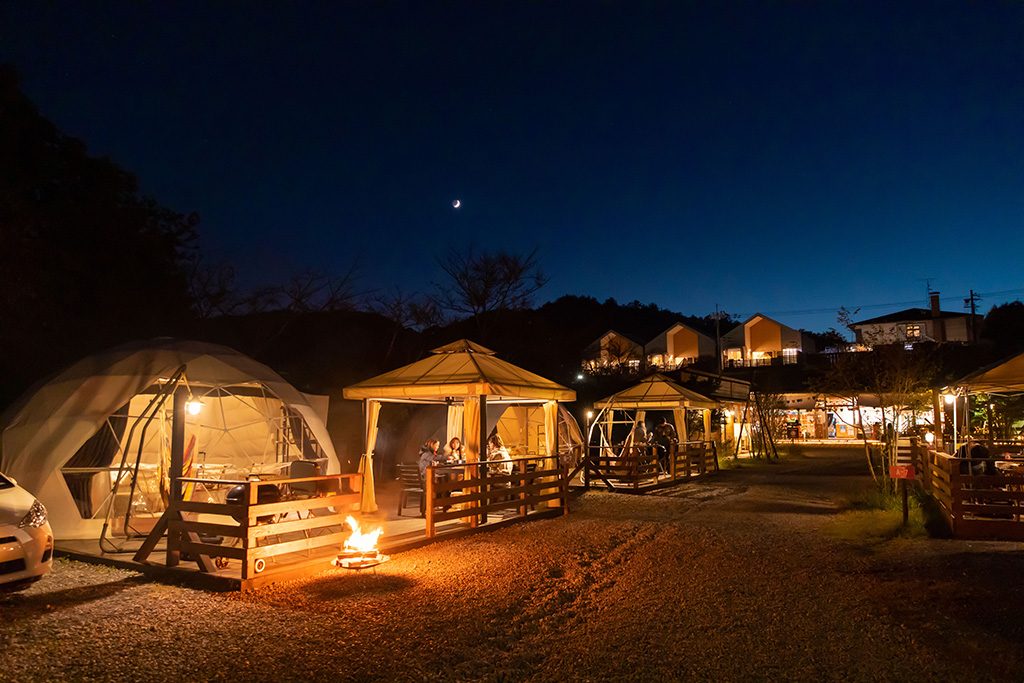 「GRAX PREMIUM CAMP RESORT 京都 るり渓」（京都府/南丹市）