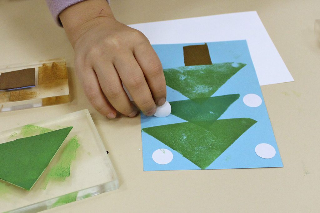 オリジナルスタンプ作りの様子