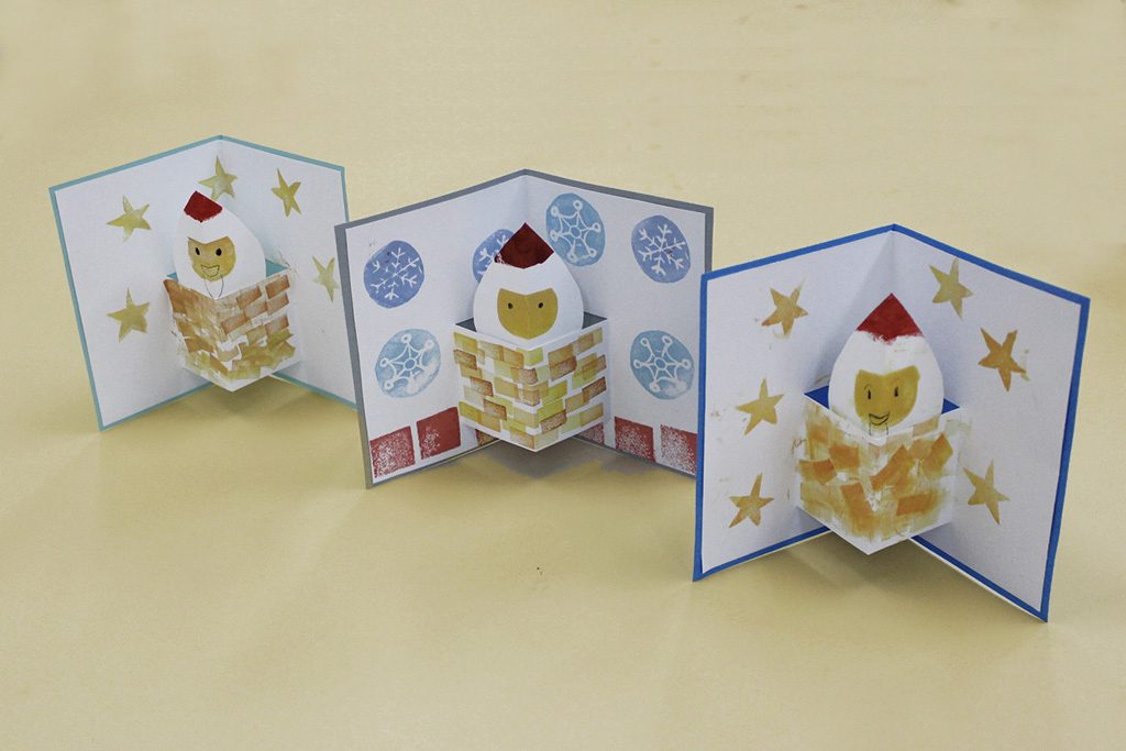 スクエア型のポップアップカード